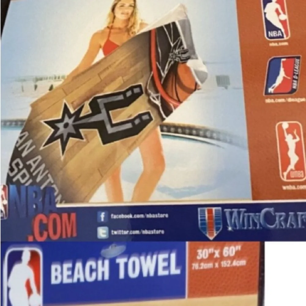 San Antonio Spurs Beach Towel NBA Basketball 30 in. x 60 in.